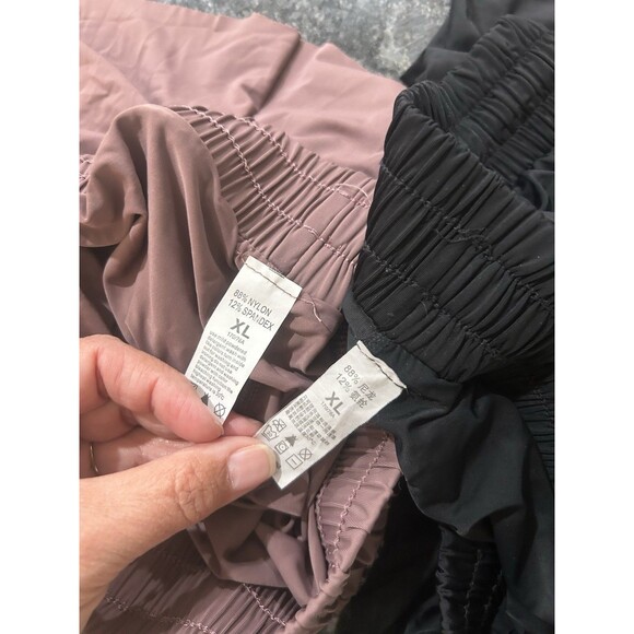 Lot Of 2 Inflachi Professional Fitness Shorts Black Purple Athletic Gym Size XL - Picture 5 of 6